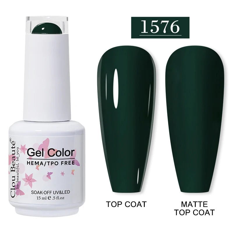 Clou Beaute 15ml HEMA TPO gratuit Gel Vernis à ongles Vernis Semi Permanent UV Nail Art Vernis Lakiery Hybrydowe manucure Gel Vernis - FATAONClou Beaute 15ml HEMA TPO gratuit Gel Vernis à ongles Vernis Semi Permanent UV Nail Art Vernis Lakiery Hybrydowe manucure Gel VernisBeauté femmeFATAON