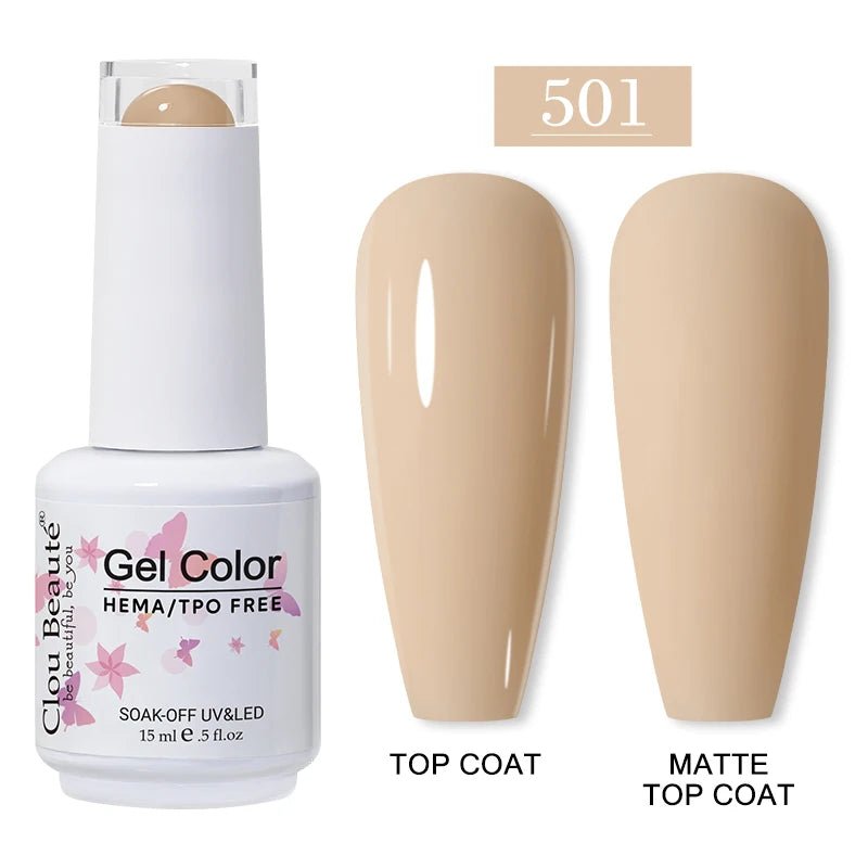 Clou Beaute 15ml HEMA TPO gratuit Gel Vernis à ongles Vernis Semi Permanent UV Nail Art Vernis Lakiery Hybrydowe manucure Gel Vernis - FATAONClou Beaute 15ml HEMA TPO gratuit Gel Vernis à ongles Vernis Semi Permanent UV Nail Art Vernis Lakiery Hybrydowe manucure Gel VernisBeauté femmeFATAON