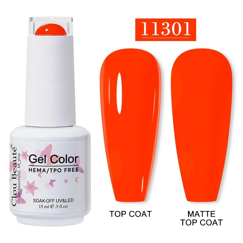 Clou Beaute 15ml HEMA TPO gratuit Gel Vernis à ongles Vernis Semi Permanent UV Nail Art Vernis Lakiery Hybrydowe manucure Gel Vernis - FATAONClou Beaute 15ml HEMA TPO gratuit Gel Vernis à ongles Vernis Semi Permanent UV Nail Art Vernis Lakiery Hybrydowe manucure Gel VernisBeauté femmeFATAON