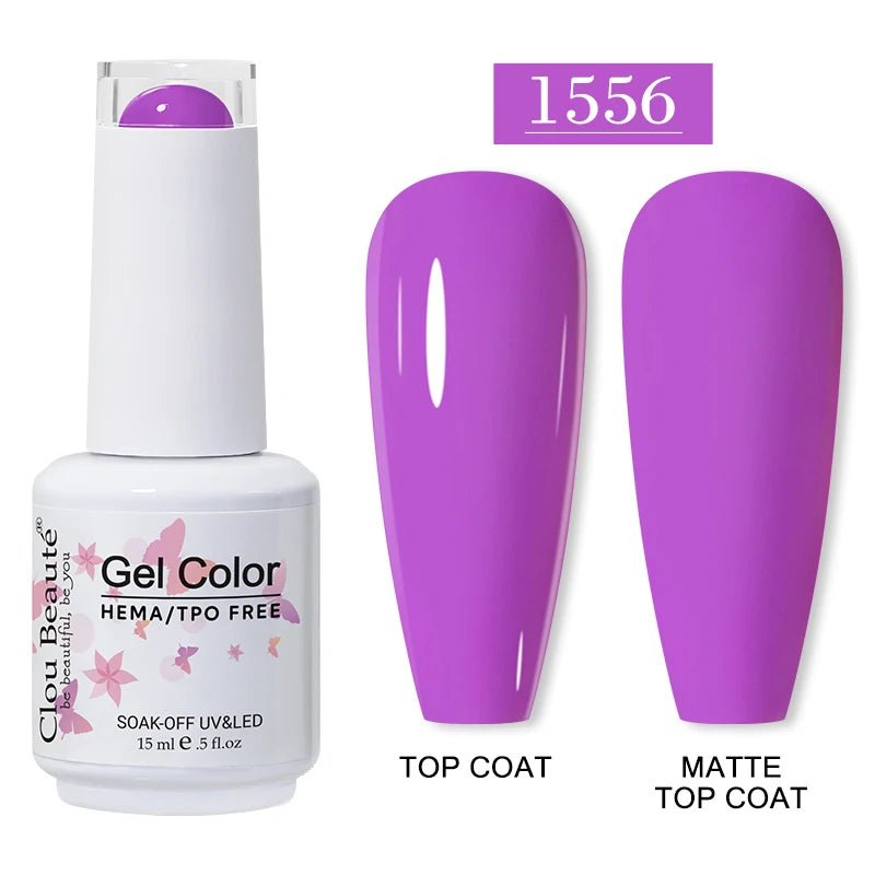 Clou Beaute 15ml HEMA TPO gratuit Gel Vernis à ongles Vernis Semi Permanent UV Nail Art Vernis Lakiery Hybrydowe manucure Gel Vernis - FATAONClou Beaute 15ml HEMA TPO gratuit Gel Vernis à ongles Vernis Semi Permanent UV Nail Art Vernis Lakiery Hybrydowe manucure Gel VernisBeauté femmeFATAON