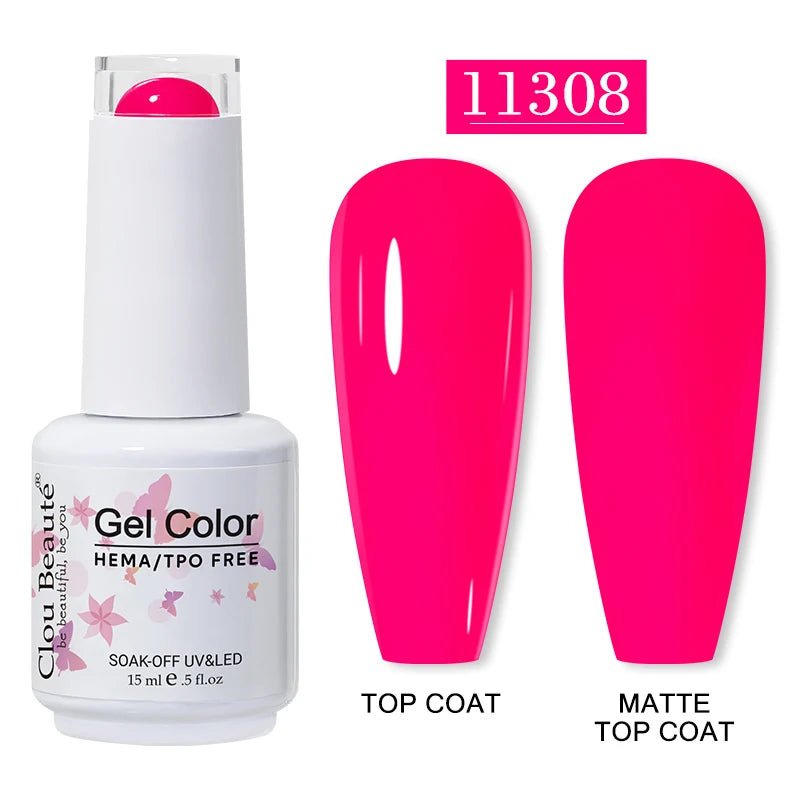 Clou Beaute 15ml HEMA TPO gratuit Gel Vernis à ongles Vernis Semi Permanent UV Nail Art Vernis Lakiery Hybrydowe manucure Gel Vernis - FATAONClou Beaute 15ml HEMA TPO gratuit Gel Vernis à ongles Vernis Semi Permanent UV Nail Art Vernis Lakiery Hybrydowe manucure Gel VernisBeauté femmeFATAON
