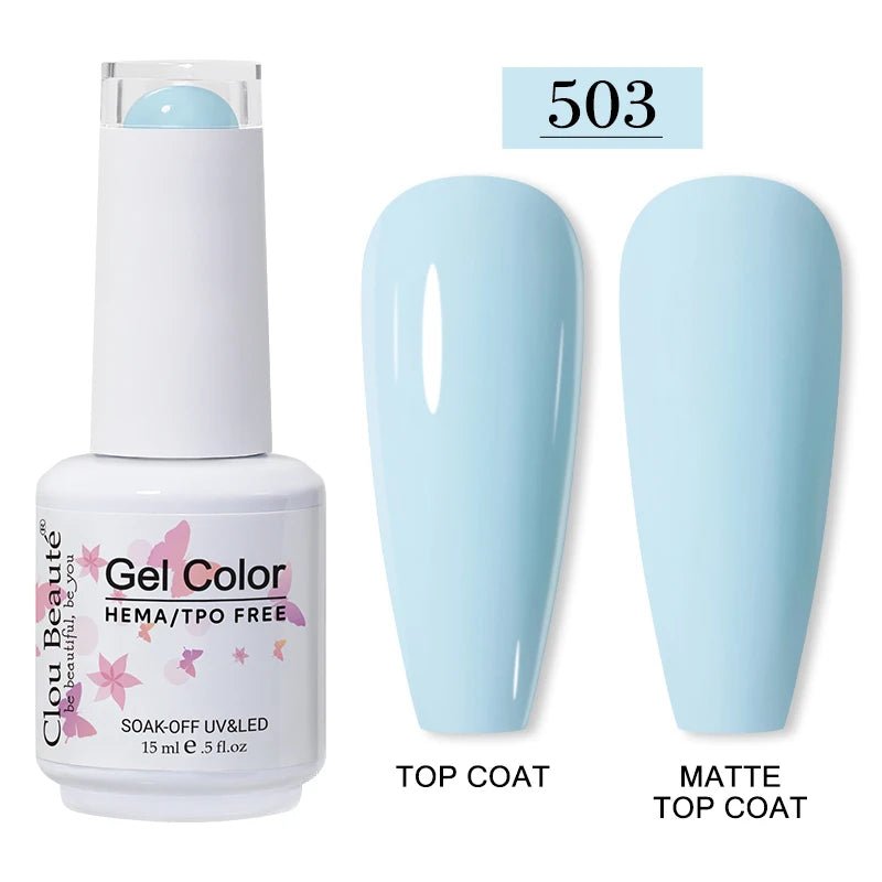 Clou Beaute 15ml HEMA TPO gratuit Gel Vernis à ongles Vernis Semi Permanent UV Nail Art Vernis Lakiery Hybrydowe manucure Gel Vernis - FATAONClou Beaute 15ml HEMA TPO gratuit Gel Vernis à ongles Vernis Semi Permanent UV Nail Art Vernis Lakiery Hybrydowe manucure Gel VernisBeauté femmeFATAON