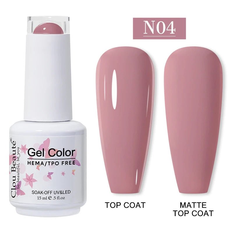 Clou Beaute 15ml HEMA TPO gratuit Gel Vernis à ongles Vernis Semi Permanent UV Nail Art Vernis Lakiery Hybrydowe manucure Gel Vernis - FATAONClou Beaute 15ml HEMA TPO gratuit Gel Vernis à ongles Vernis Semi Permanent UV Nail Art Vernis Lakiery Hybrydowe manucure Gel VernisBeauté femmeFATAON