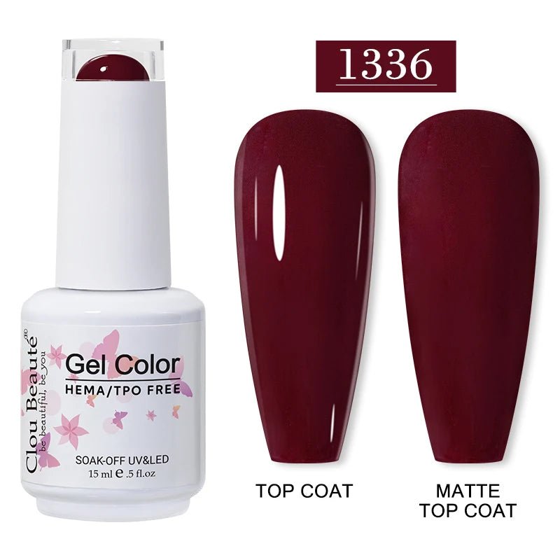 Clou Beaute 15ml HEMA TPO gratuit Gel Vernis à ongles Vernis Semi Permanent UV Nail Art Vernis Lakiery Hybrydowe manucure Gel Vernis - FATAONClou Beaute 15ml HEMA TPO gratuit Gel Vernis à ongles Vernis Semi Permanent UV Nail Art Vernis Lakiery Hybrydowe manucure Gel VernisBeauté femmeFATAON