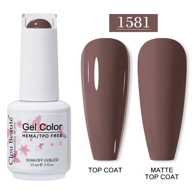 Clou Beaute 15ml HEMA TPO gratuit Gel Vernis à ongles Vernis Semi Permanent UV Nail Art Vernis Lakiery Hybrydowe manucure Gel Vernis - FATAONClou Beaute 15ml HEMA TPO gratuit Gel Vernis à ongles Vernis Semi Permanent UV Nail Art Vernis Lakiery Hybrydowe manucure Gel VernisBeauté femmeFATAON