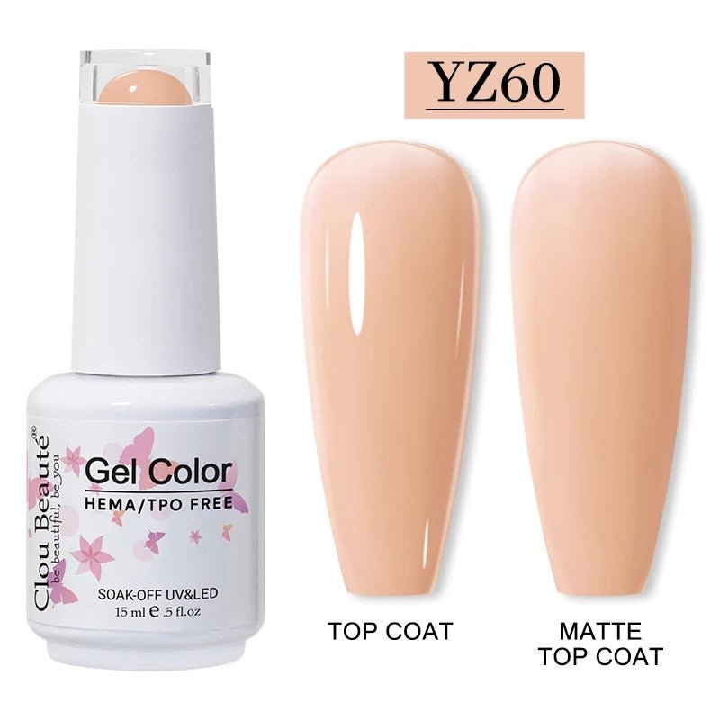 Clou Beaute 15ml HEMA TPO gratuit Gel Vernis à ongles Vernis Semi Permanent UV Nail Art Vernis Lakiery Hybrydowe manucure Gel Vernis - FATAONClou Beaute 15ml HEMA TPO gratuit Gel Vernis à ongles Vernis Semi Permanent UV Nail Art Vernis Lakiery Hybrydowe manucure Gel VernisBeauté femmeFATAON