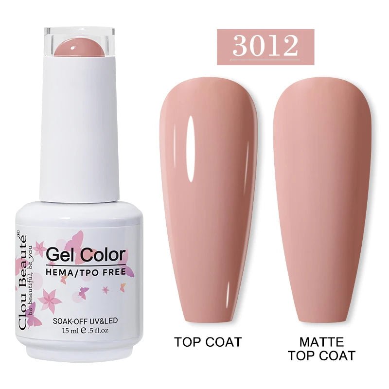 Clou Beaute 15ml HEMA TPO gratuit Gel Vernis à ongles Vernis Semi Permanent UV Nail Art Vernis Lakiery Hybrydowe manucure Gel Vernis - FATAONClou Beaute 15ml HEMA TPO gratuit Gel Vernis à ongles Vernis Semi Permanent UV Nail Art Vernis Lakiery Hybrydowe manucure Gel VernisBeauté femmeFATAON