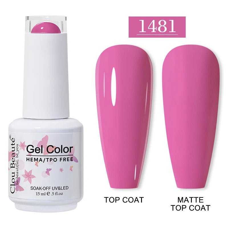 Clou Beaute 15ml HEMA TPO gratuit Gel Vernis à ongles Vernis Semi Permanent UV Nail Art Vernis Lakiery Hybrydowe manucure Gel Vernis - FATAONClou Beaute 15ml HEMA TPO gratuit Gel Vernis à ongles Vernis Semi Permanent UV Nail Art Vernis Lakiery Hybrydowe manucure Gel VernisBeauté femmeFATAON