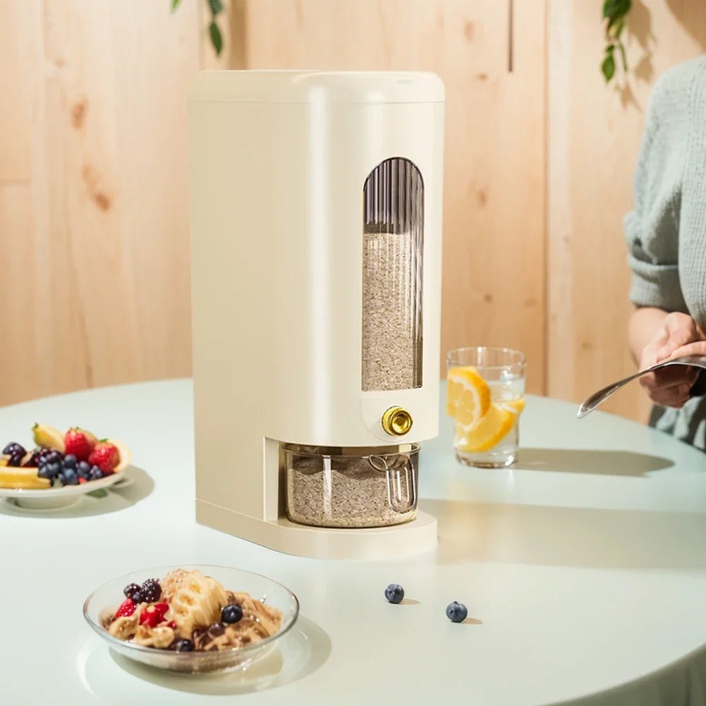 Conteneur de stockage d'aliments secs pour la cuisine à domicile, distributeur d'insecte vert, boîte de rangement de céréales, grande capacité, 5 kg, 10kg, E27 - FATAONConteneur de stockage d'aliments secs pour la cuisine à domicile, distributeur d'insecte vert, boîte de rangement de céréales, grande capacité, 5 kg, 10kg, E27Solutions MaisonFATAON