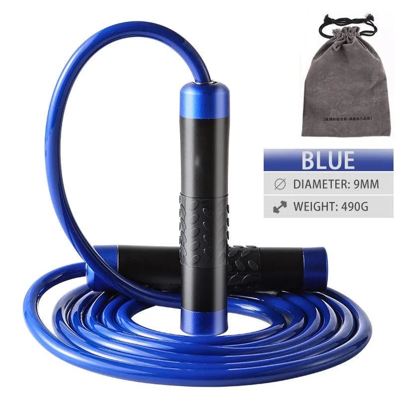 Corde à sauter lestée réglable de 3M, corde à sauter lourde pour l'entraînement, le Fitness, poignées à roulement à billes sans enchevêtrement, corde à sauter de vitesse pour salle de sport - FATAONCorde à sauter lestée réglable de 3M, corde à sauter lourde pour l'entraînement, le Fitness, poignées à roulement à billes sans enchevêtrement, corde à sauter de vitesse pour salle de sportFitness & SportFATAON