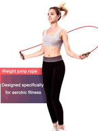 Corde à sauter lestée réglable de 3M, corde à sauter lourde pour l'entraînement, le Fitness, poignées à roulement à billes sans enchevêtrement, corde à sauter de vitesse pour salle de sport - FATAONCorde à sauter lestée réglable de 3M, corde à sauter lourde pour l'entraînement, le Fitness, poignées à roulement à billes sans enchevêtrement, corde à sauter de vitesse pour salle de sportFitness & SportFATAON