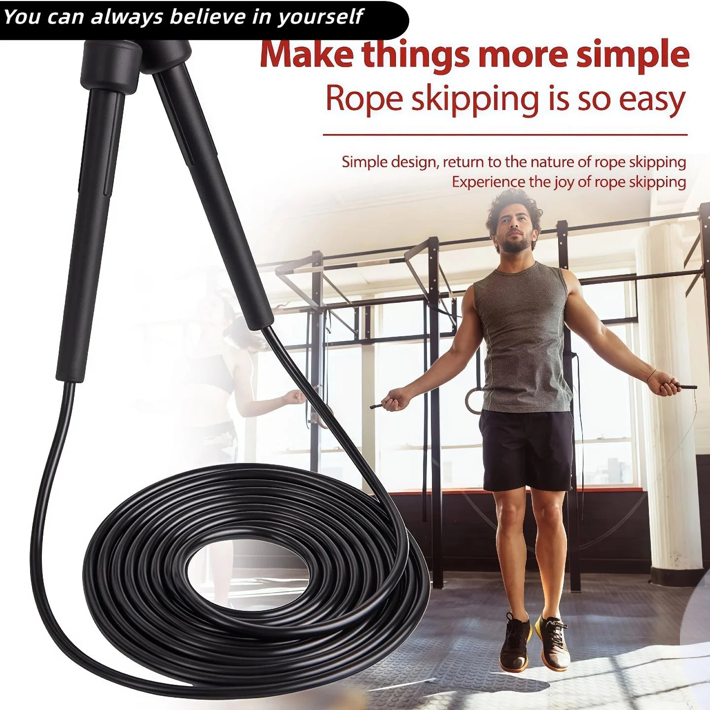 Corde à Sauter PVC Professionnelle 2.8M — Adulte, Enfant, Vitesse & Fitness - FATAONCorde à Sauter PVC Professionnelle 2.8M — Adulte, Enfant, Vitesse & FitnessMatériel sportifFATAON