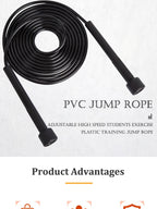 Corde à Sauter PVC Professionnelle 2.8M — Adulte, Enfant, Vitesse & Fitness - FATAONCorde à Sauter PVC Professionnelle 2.8M — Adulte, Enfant, Vitesse & FitnessMatériel sportifFATAON