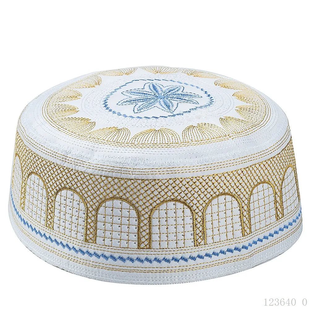 Coton broderie hommes musulmans casquettes de prière loisirs arabie saoudite chapeau islamique hommes foulard Topkippot Turban Islam casquette juive - FATAONCoton broderie hommes musulmans casquettes de prière loisirs arabie saoudite chapeau islamique hommes foulard Topkippot Turban Islam casquette juiveMode HommeFATAON