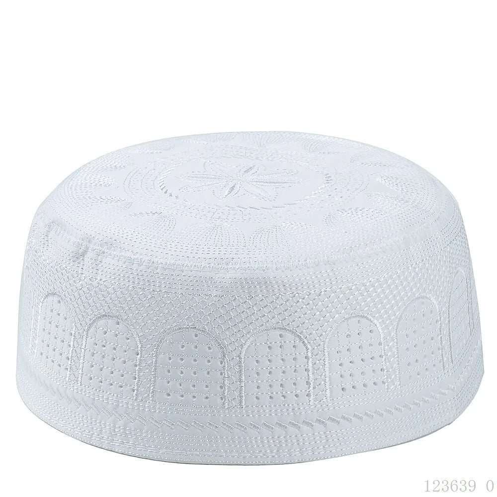 Coton broderie hommes musulmans casquettes de prière loisirs arabie saoudite chapeau islamique hommes foulard Topkippot Turban Islam casquette juive - FATAONCoton broderie hommes musulmans casquettes de prière loisirs arabie saoudite chapeau islamique hommes foulard Topkippot Turban Islam casquette juiveMode HommeFATAON