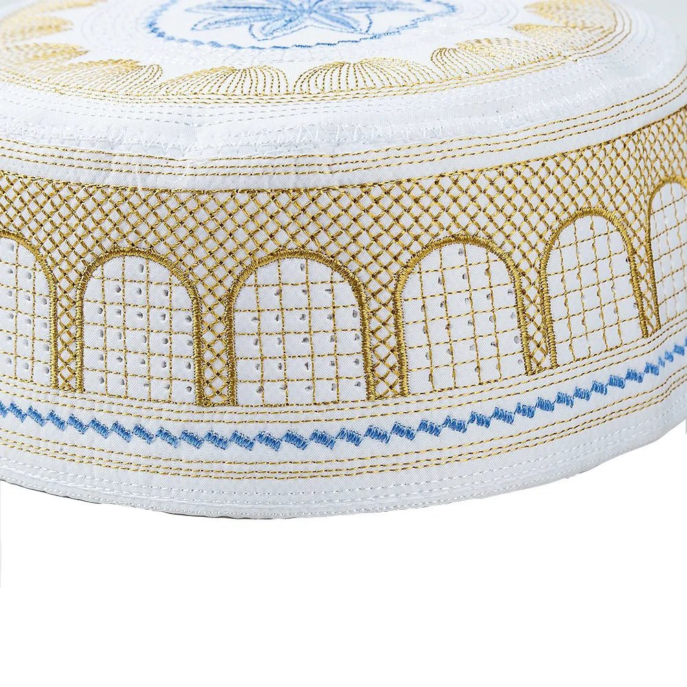 Coton broderie hommes musulmans casquettes de prière loisirs arabie saoudite chapeau islamique hommes foulard Topkippot Turban Islam casquette juive - FATAONCoton broderie hommes musulmans casquettes de prière loisirs arabie saoudite chapeau islamique hommes foulard Topkippot Turban Islam casquette juiveMode HommeFATAON