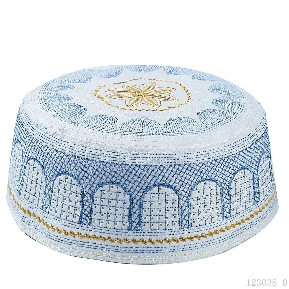 Coton broderie hommes musulmans casquettes de prière loisirs arabie saoudite chapeau islamique hommes foulard Topkippot Turban Islam casquette juive - FATAONCoton broderie hommes musulmans casquettes de prière loisirs arabie saoudite chapeau islamique hommes foulard Topkippot Turban Islam casquette juiveMode HommeFATAON