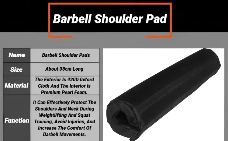 Coussin de protection pour haltères de fitness, protection de la nuque et des épaules en mousse pour l'haltérophilie, équipement de gym, coussin pour les fessiers pour le sport, protection - FATAONCoussin de protection pour haltères de fitness, protection de la nuque et des épaules en mousse pour l'haltérophilie, équipement de gym, coussin pour les fessiers pour le sport, protectionFitness & SportFATAON