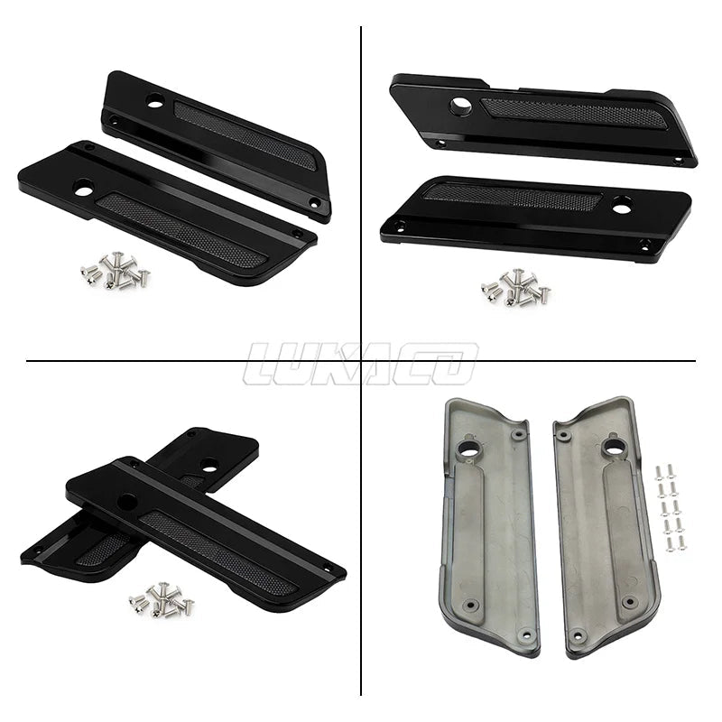 Couvercles de loquet de sacoche de moto noirs, accessoires pour Harley Touring Electra Street Glide Road King FLH FLT FLHR FLTR 93-13 - FATAONCouvercles de loquet de sacoche de moto noirs, accessoires pour Harley Touring Electra Street Glide Road King FLH FLT FLHR FLTR 93-13Accessoires MotoFATAON
