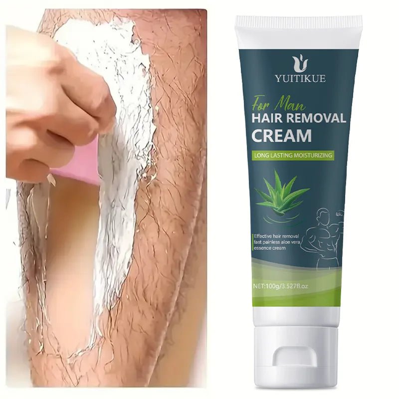 Crème dépilatoire pour hommes 100g – Douce pour peaux sensibles, utilisation complète du corps, hydratant longue durée et lisse et soyeuse - FATAONCrème dépilatoire pour hommes 100g – Douce pour peaux sensibles, utilisation complète du corps, hydratant longue durée et lisse et soyeuseBeauté HommeFATAON