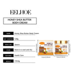Crème pour le corps au miel et au beurre de karité Eelhoe, adoucit la peau, nourrit, rafraîchit, formule légère et douce, hydratation intense, lotion pour le corps 120g - FATAONCrème pour le corps au miel et au beurre de karité Eelhoe, adoucit la peau, nourrit, rafraîchit, formule légère et douce, hydratation intense, lotion pour le corps 120gBeauty & CosmétiquesFATAON
