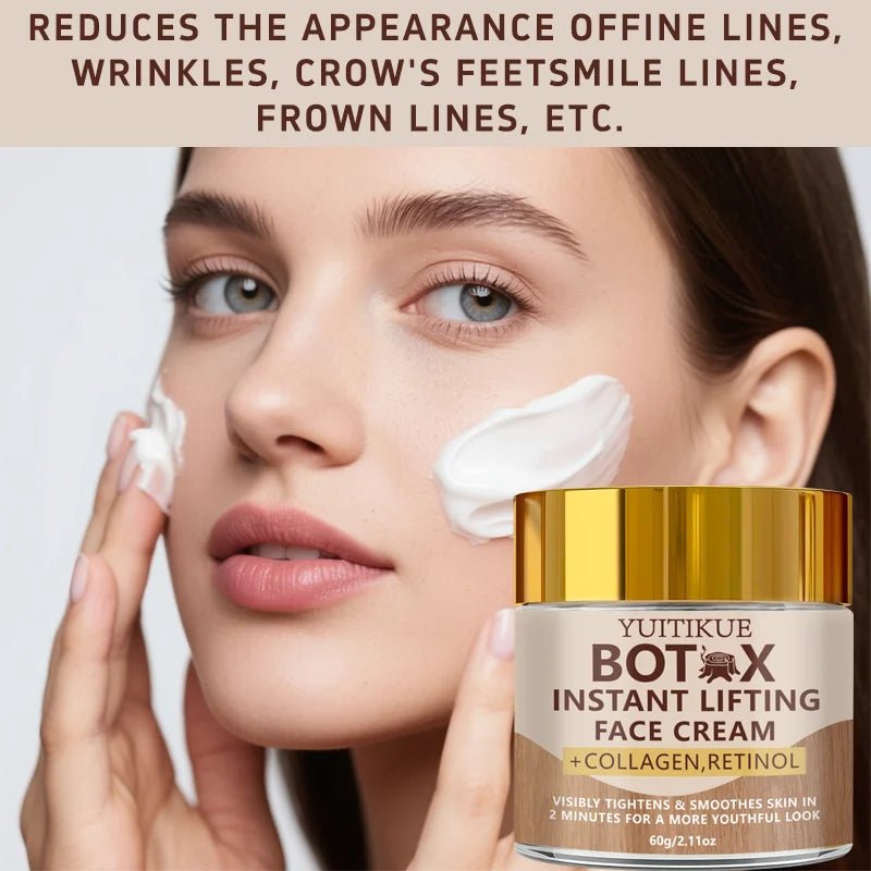Crème pour le visage YUITIKUE Botax - Effet liftant instantané - Avec collagène et rétinol - Hydrate et lisse la peau en profondeur - 60g - FATAONCrème pour le visage YUITIKUE Botax - Effet liftant instantané - Avec collagène et rétinol - Hydrate et lisse la peau en profondeur - 60gBeauty & CosmétiquesFATAON