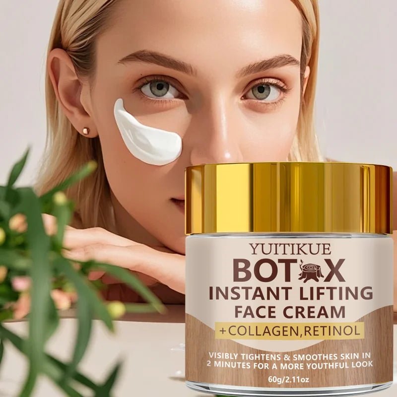 Crème pour le visage YUITIKUE Botax - Effet liftant instantané - Avec collagène et rétinol - Hydrate et lisse la peau en profondeur - 60g - FATAONCrème pour le visage YUITIKUE Botax - Effet liftant instantané - Avec collagène et rétinol - Hydrate et lisse la peau en profondeur - 60gBeauty & CosmétiquesFATAON