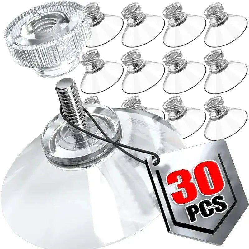 Crochet à ventouse Transparent de 50mm, avec vis métallique, fenêtre en verre, tête de champignon, ventouse murale, support suspendu pour porte, ventouse forte - FATAONCrochet à ventouse Transparent de 50mm, avec vis métallique, fenêtre en verre, tête de champignon, ventouse murale, support suspendu pour porte, ventouse forteSolutions MaisonFATAON