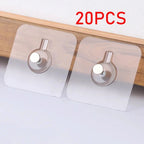 Crochets adhésifs solides, cadre photo transparent, affiche, clous muraux, cintres pour armoire, cuisine, salle de bains, accessoires, support à vis, 10/20 pièces - FATAONCrochets adhésifs solides, cadre photo transparent, affiche, clous muraux, cintres pour armoire, cuisine, salle de bains, accessoires, support à vis, 10/20 piècesSolutions MaisonFATAON