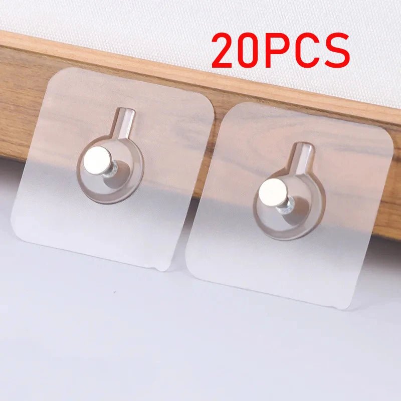 Crochets adhésifs solides, cadre photo transparent, affiche, clous muraux, cintres pour armoire, cuisine, salle de bains, accessoires, support à vis, 10/20 pièces - FATAONCrochets adhésifs solides, cadre photo transparent, affiche, clous muraux, cintres pour armoire, cuisine, salle de bains, accessoires, support à vis, 10/20 piècesSolutions MaisonFATAON