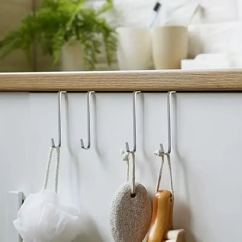 Crochets de porte pour salle de bain, serviettes de cuisine, chapeaux, organisateur suspendu, crochets polyvalents, 8 pièces - FATAONCrochets de porte pour salle de bain, serviettes de cuisine, chapeaux, organisateur suspendu, crochets polyvalents, 8 piècesSolutions MaisonFATAON