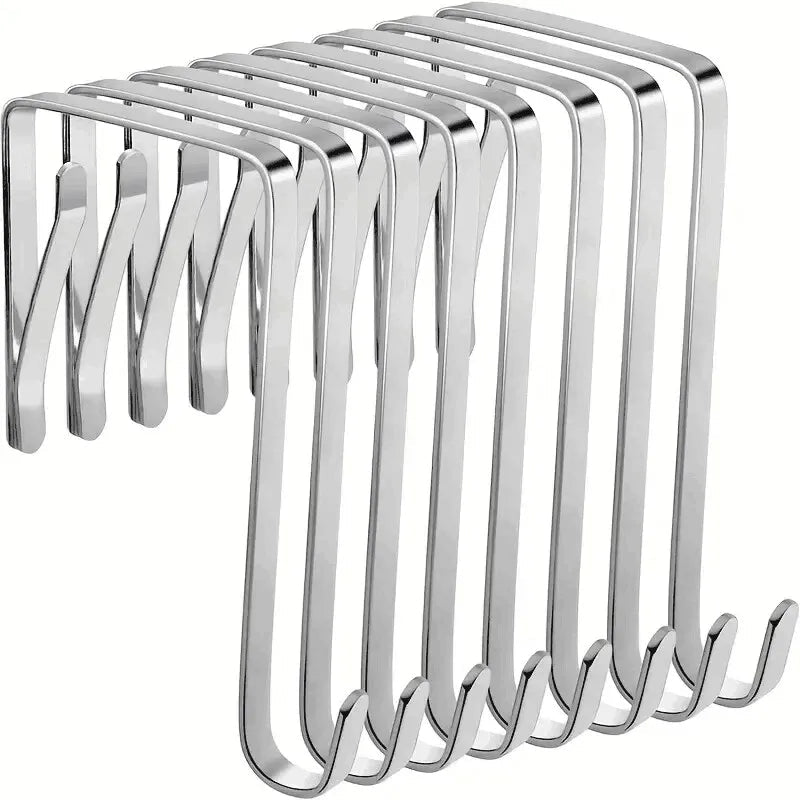 Crochets de porte pour salle de bain, serviettes de cuisine, chapeaux, organisateur suspendu, crochets polyvalents, 8 pièces - FATAONCrochets de porte pour salle de bain, serviettes de cuisine, chapeaux, organisateur suspendu, crochets polyvalents, 8 piècesSolutions MaisonFATAON