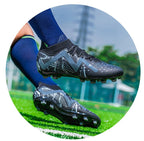 Cross-Border Amazon High-Top Soccer Shoes for Boys and Adults, Long-Spiked Tf Cleats, Competition Children's Training Soccer Shoes - FATAONCross-Border Amazon High-Top Soccer Shoes for Boys and Adults, Long-Spiked Tf Cleats, Competition Children's Training Soccer ShoesFitness & SportFATAON