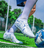 Cross-Border Amazon High-Top Soccer Shoes for Boys and Adults, Long-Spiked Tf Cleats, Competition Children's Training Soccer Shoes - FATAONCross-Border Amazon High-Top Soccer Shoes for Boys and Adults, Long-Spiked Tf Cleats, Competition Children's Training Soccer ShoesFitness & SportFATAON