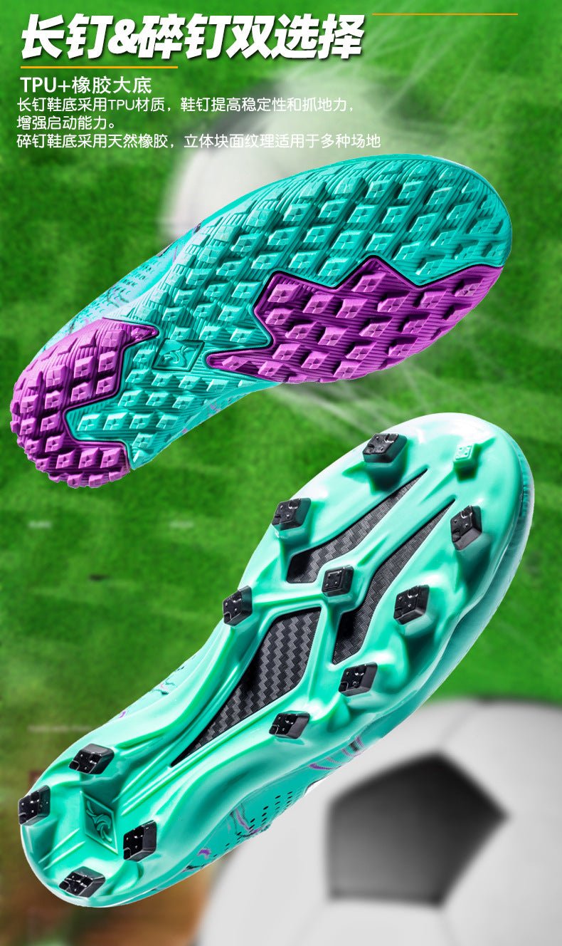 Cross-Border Amazon High-Top Soccer Shoes for Boys and Adults, Long-Spiked Tf Cleats, Competition Children's Training Soccer Shoes - FATAONCross-Border Amazon High-Top Soccer Shoes for Boys and Adults, Long-Spiked Tf Cleats, Competition Children's Training Soccer ShoesFitness & SportFATAON