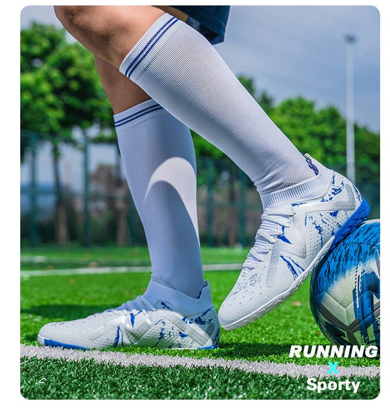 Cross-Border Amazon High-Top Soccer Shoes for Boys and Adults, Long-Spiked Tf Cleats, Competition Children's Training Soccer Shoes - FATAONCross-Border Amazon High-Top Soccer Shoes for Boys and Adults, Long-Spiked Tf Cleats, Competition Children's Training Soccer ShoesFitness & SportFATAON