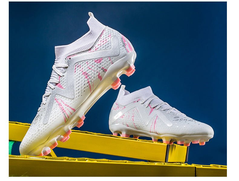 Cross-Border Amazon High-Top Soccer Shoes for Boys and Adults, Long-Spiked Tf Cleats, Competition Children's Training Soccer Shoes - FATAONCross-Border Amazon High-Top Soccer Shoes for Boys and Adults, Long-Spiked Tf Cleats, Competition Children's Training Soccer ShoesFitness & SportFATAON