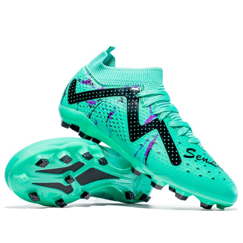 Cross-Border Amazon High-Top Soccer Shoes for Boys and Adults, Long-Spiked Tf Cleats, Competition Children's Training Soccer Shoes - FATAONCross-Border Amazon High-Top Soccer Shoes for Boys and Adults, Long-Spiked Tf Cleats, Competition Children's Training Soccer ShoesFitness & SportFATAON