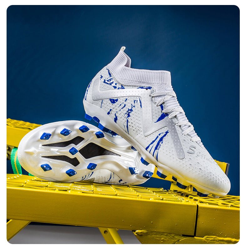 Cross-Border Amazon High-Top Soccer Shoes for Boys and Adults, Long-Spiked Tf Cleats, Competition Children's Training Soccer Shoes - FATAONCross-Border Amazon High-Top Soccer Shoes for Boys and Adults, Long-Spiked Tf Cleats, Competition Children's Training Soccer ShoesFitness & SportFATAON