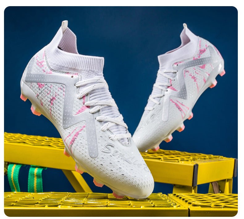 Cross-Border Amazon High-Top Soccer Shoes for Boys and Adults, Long-Spiked Tf Cleats, Competition Children's Training Soccer Shoes - FATAONCross-Border Amazon High-Top Soccer Shoes for Boys and Adults, Long-Spiked Tf Cleats, Competition Children's Training Soccer ShoesFitness & SportFATAON