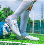 Cross-Border Amazon High-Top Soccer Shoes for Boys and Adults, Long-Spiked Tf Cleats, Competition Children's Training Soccer Shoes - FATAONCross-Border Amazon High-Top Soccer Shoes for Boys and Adults, Long-Spiked Tf Cleats, Competition Children's Training Soccer ShoesFitness & SportFATAON