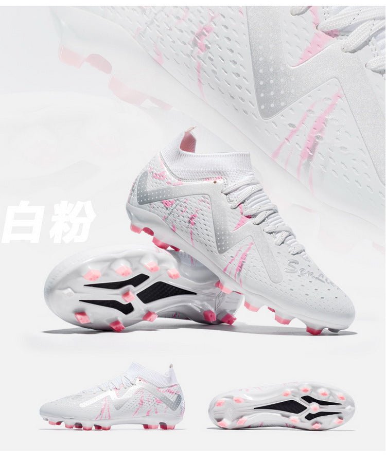 Cross-Border Amazon High-Top Soccer Shoes for Boys and Adults, Long-Spiked Tf Cleats, Competition Children's Training Soccer Shoes - FATAONCross-Border Amazon High-Top Soccer Shoes for Boys and Adults, Long-Spiked Tf Cleats, Competition Children's Training Soccer ShoesFitness & SportFATAON