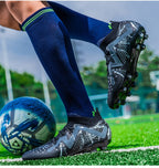 Cross-Border Amazon High-Top Soccer Shoes for Boys and Adults, Long-Spiked Tf Cleats, Competition Children's Training Soccer Shoes - FATAONCross-Border Amazon High-Top Soccer Shoes for Boys and Adults, Long-Spiked Tf Cleats, Competition Children's Training Soccer ShoesFitness & SportFATAON