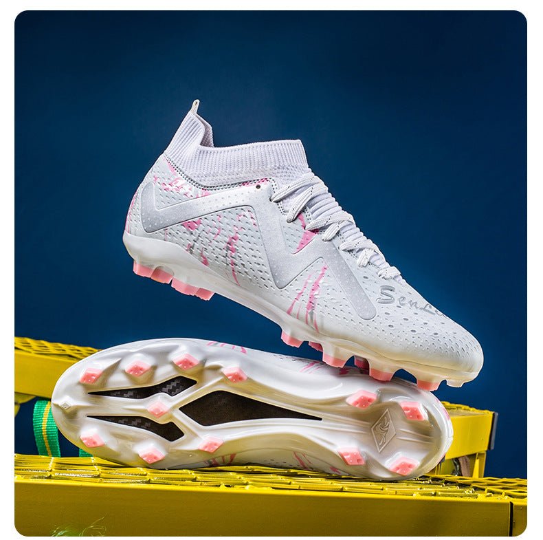 Cross-Border Amazon High-Top Soccer Shoes for Boys and Adults, Long-Spiked Tf Cleats, Competition Children's Training Soccer Shoes - FATAONCross-Border Amazon High-Top Soccer Shoes for Boys and Adults, Long-Spiked Tf Cleats, Competition Children's Training Soccer ShoesFitness & SportFATAON