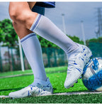 Cross-Border Amazon High-Top Soccer Shoes for Boys and Adults, Long-Spiked Tf Cleats, Competition Children's Training Soccer Shoes - FATAONCross-Border Amazon High-Top Soccer Shoes for Boys and Adults, Long-Spiked Tf Cleats, Competition Children's Training Soccer ShoesFitness & SportFATAON