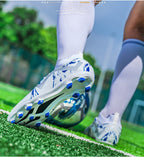 Cross-Border Amazon High-Top Soccer Shoes for Boys and Adults, Long-Spiked Tf Cleats, Competition Children's Training Soccer Shoes - FATAONCross-Border Amazon High-Top Soccer Shoes for Boys and Adults, Long-Spiked Tf Cleats, Competition Children's Training Soccer ShoesFitness & SportFATAON