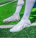 Cross-Border Amazon High-Top Soccer Shoes for Boys and Adults, Long-Spiked Tf Cleats, Competition Children's Training Soccer Shoes - FATAONCross-Border Amazon High-Top Soccer Shoes for Boys and Adults, Long-Spiked Tf Cleats, Competition Children's Training Soccer ShoesFitness & SportFATAON