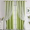Cross-border for Exclusive Customized Polyester Lace Double-layer Sheer Curtains Grommet Left/Right Biparting Open Curtains - FATAONCross-border for Exclusive Customized Polyester Lace Double-layer Sheer Curtains Grommet Left/Right Biparting Open CurtainsSolutions MaisonFATAON