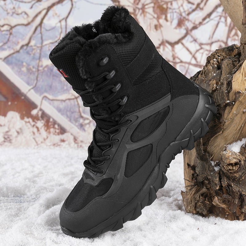 Cross-Border Large Size New Korean Style Fashionable Warm Casual Fleece-Lined Outdoor Jungle Combat Boots Work Boots Trendyy Men's Shoes - FATAONCross-Border Large Size New Korean Style Fashionable Warm Casual Fleece-Lined Outdoor Jungle Combat Boots Work Boots Trendyy Men's ShoesMode HommeFATAON