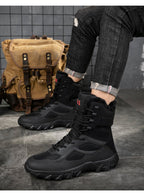 Cross-Border Large Size New Korean Style Fashionable Warm Casual Fleece-Lined Outdoor Jungle Combat Boots Work Boots Trendyy Men's Shoes - FATAONCross-Border Large Size New Korean Style Fashionable Warm Casual Fleece-Lined Outdoor Jungle Combat Boots Work Boots Trendyy Men's ShoesMode HommeFATAON